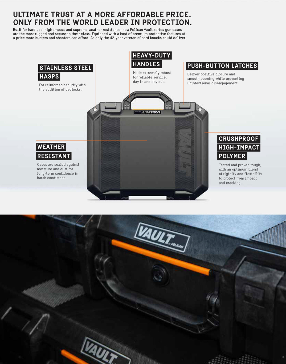 Pelican V100C Vault Equipment Case With Foam - PRODIVE