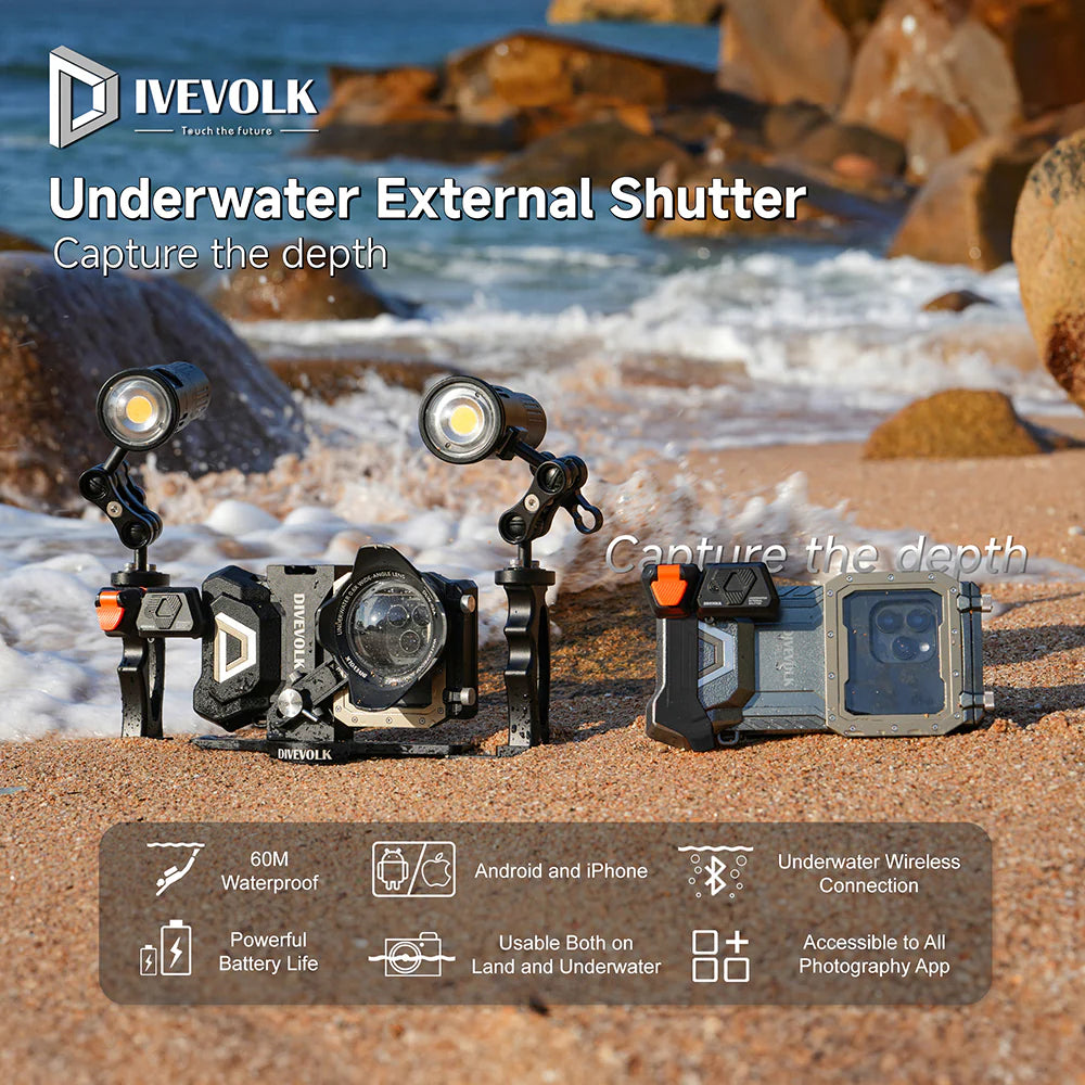 DIVEVOLK Underwater External Shutter for Seatouch 4 Max