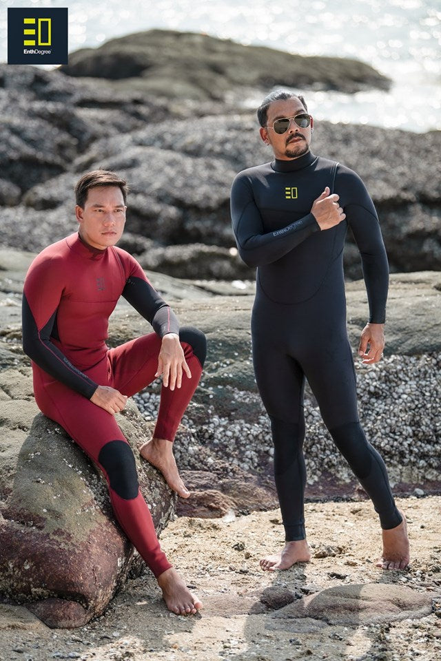 ชุดดำน้ำชาย Enth Degree Kenetic Zipless Steamer Male Red 3/2
