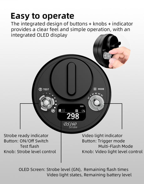 DS160 Strobe Flash Light - PRODIVE