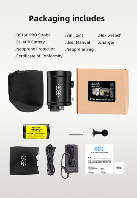DS160 PRO Strobe Flash Light - PRODIVE