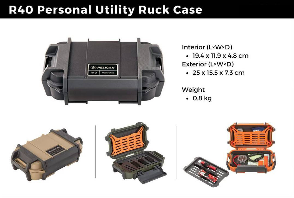 Pelican R40 Personal Utility Ruck Case - PRODIVE