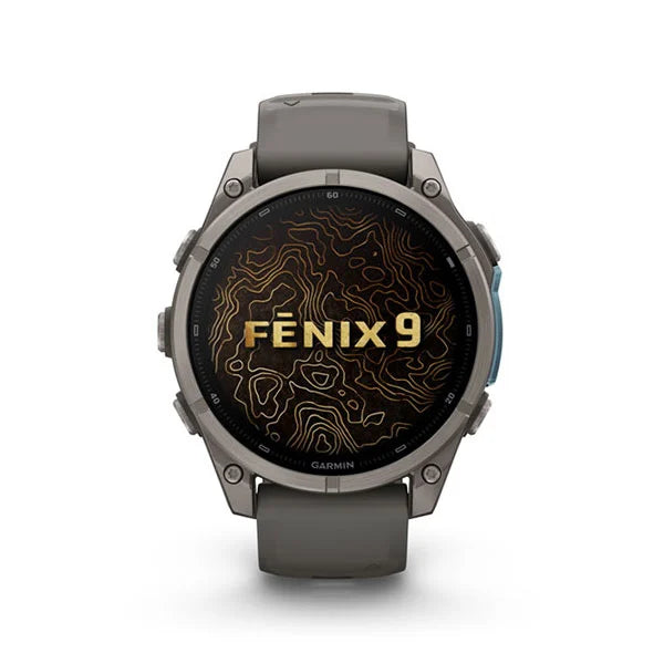 GARMIN Fenix 9 47mm Titanium with Pebble Gray Silicone Band