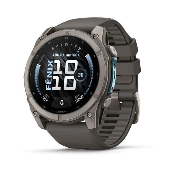 GARMIN Fenix 9 51 mm Titanium with Pebble Gray Silicone Band