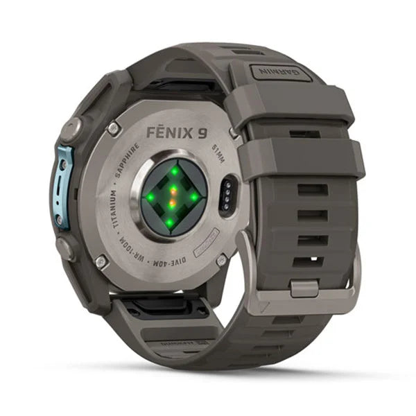 GARMIN Fenix 9 51 mm Titanium with Pebble Gray Silicone Band