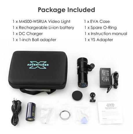 M4500-WSRUA Smart Focus Video Light with Strobe Mode