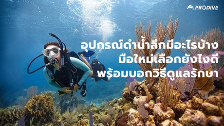 อุปกรณ์ดำน้ำลึกมีอะไรบ้าง มือใหม่เลือกยังไงดี พร้อมบอกวิธีดูแลรักษา