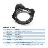 DIVEVOLK Underwater Wide-angle Conversion Lens X0.6 for DIVEVOLK Housing