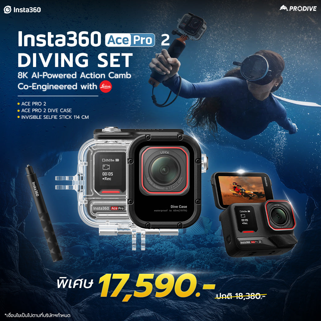 Dizing Kit Insta360 ACE PRO 2 Diving Set | PRODIVE