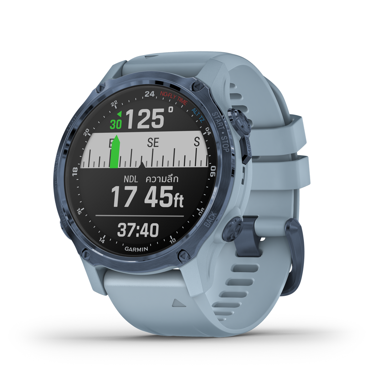Garmin Descent MK2S Stainless Steel with Silicone Band - PRODIVE