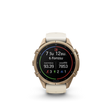 GARMIN Fenix 9 Pro – 43mm Autumn Gold Titanium with French Gray Silicone Band