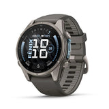 GARMIN Fenix 9 43mm Titanium with Pebble Gray Silicone Band
