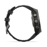 GARMIN Fenix 9 47mm Carbon Gray DLC Titanium with Black Silicone Band