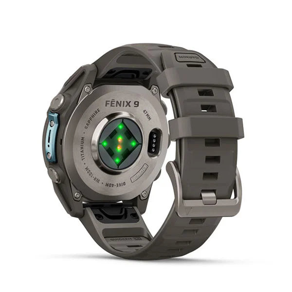 GARMIN Fenix 9 47mm Titanium with Pebble Gray Silicone Band