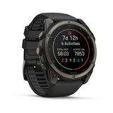 GARMIN Fenix 9 51 mm Carbon Gray DLC Titanium with Black Silicone Band