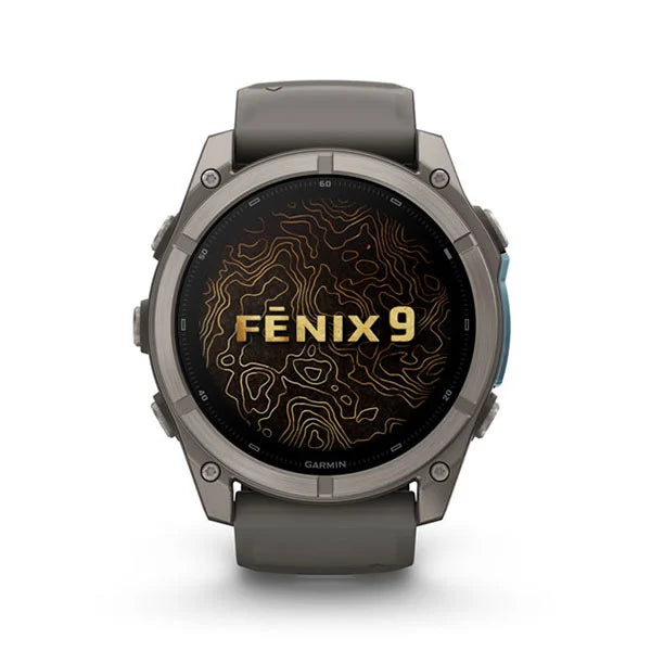 GARMIN Fenix 9 51 mm Titanium with Pebble Gray Silicone Band