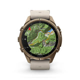 GARMIN Fenix 9 Pro – 43mm Autumn Gold Titanium with Bone Leather Band