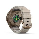 GARMIN Fenix 9 Pro – 43mm Autumn Gold Titanium with Bone Leather Band