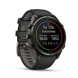 GARMIN Fenix 9 Pro – 47 mm Carbon Gray DLC Titanium with Black/Pebble Gray Silicone Band