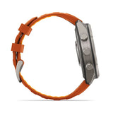 GARMIN Fenix 9 Pro – 47 mm Titanium with Autumn Orange/Spark Orange Silicone Band
