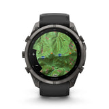 GARMIN Fenix 9 Pro – 51mm Carbon Gray DLC Titanium with Black/Pebble Gray Silicone Band