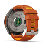 GARMIN Fenix 9 Pro – 51mm Titanium with Autumn Orange/Spark Orange Silicone Band