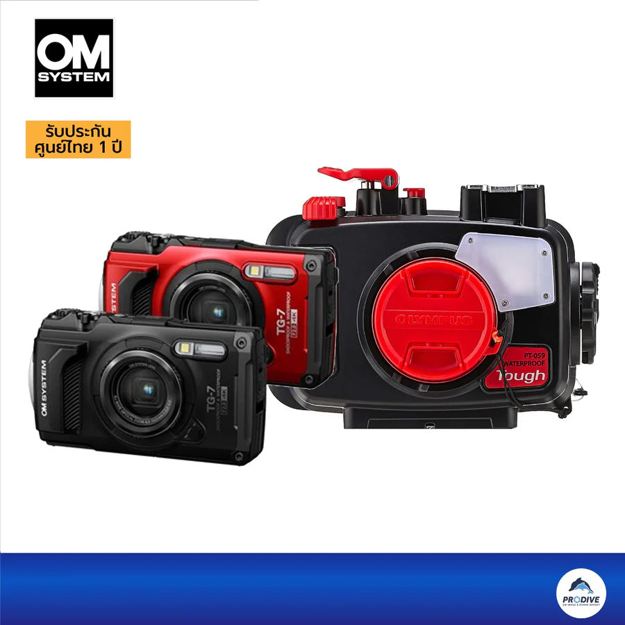 OM SYSTEM TOUGH TG7 + Housing SET – PRODIVE