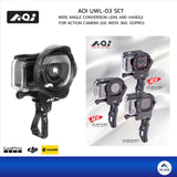 UWL-03 SET Underwater and handle Wide Angle Conversion Lens for Action camera - PRODIVE