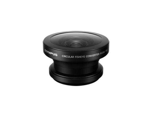 OLYMPUS FCON-T02 Fisheye Converter (180degree angle on land, Dept Rating : 12M)